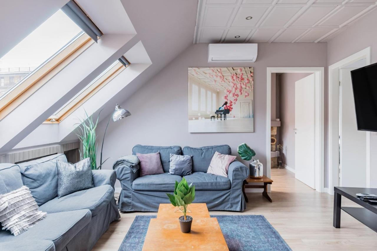 Sunny And Central Penthouse With Private Garage Budapest Extérieur photo